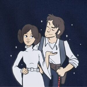 Star Wars Han Solo & Leia I Know Sprit Jersey
